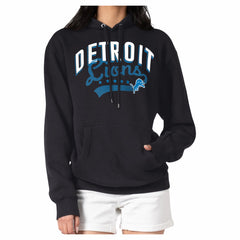 Detroit Lions G-III 4Her by Carl Banks Women's Filigree Fleece Tri-Blend Pullover Hoodie Black | NFL