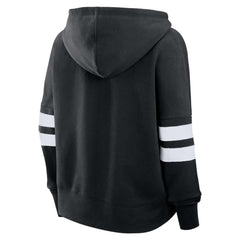Utah Mammoth Fanatics Women's Oversized Seize V-Neck Pullover Hoodie - Black - NHL