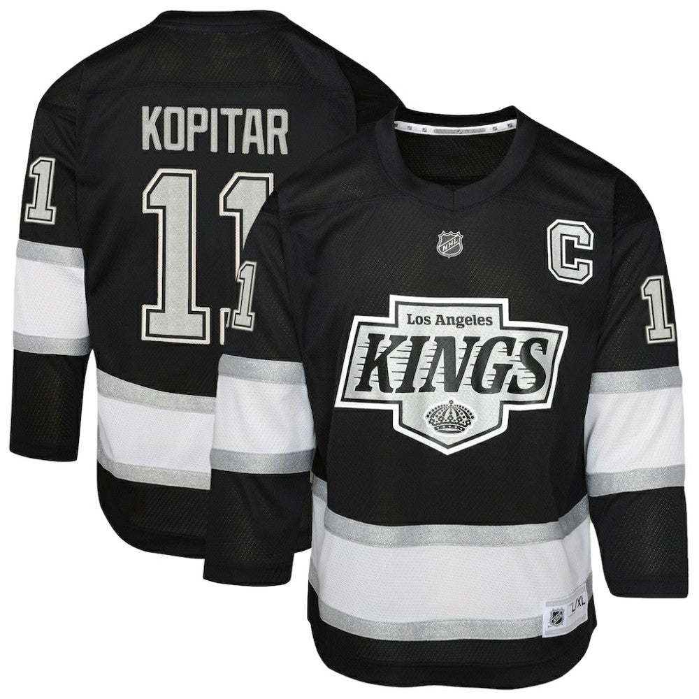 Anze Kopitar Los Angeles Kings Youth Replica Player Jersey - Black - NHL