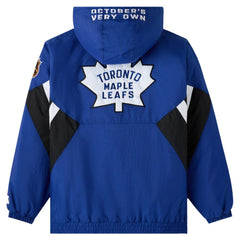 Toronto Maple Leafs OVO x Starter Half-Zip Hooded Jacket - Blue - NHL