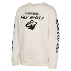 Minnesota Wild Youth Star Power Pullover Sweatshirt - Cream - NHL