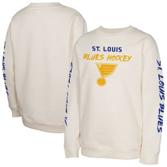 St. Louis Blues Youth Star Power Pullover Sweatshirt - Cream - NHL