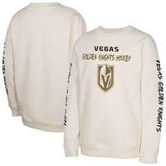 Vegas Golden Knights Youth Star Power Pullover Sweatshirt - Cream - NHL