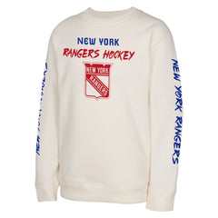 New York Rangers Youth Star Power Pullover Sweatshirt - Cream - NHL