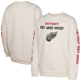 Detroit Red Wings Youth Star Power Pullover Sweatshirt - Cream - NHL