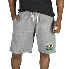 Green Bay Packers Concepts Sport Mainstream Tri-Blend Shorts Gray | NFL