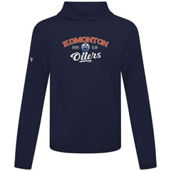 Edmonton Oilers Levelwear Anthem Ice Wall Pullover Hoodie - Navy - NHL