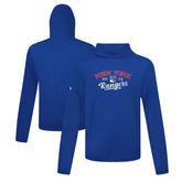 New York Rangers Levelwear Anthem Ice Wall Pullover Hoodie - Blue - NHL