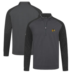 Chicago Blackhawks Levelwear Aztec Insignia Core Quarter-Zip Pullover Top - Charcoal - NHL
