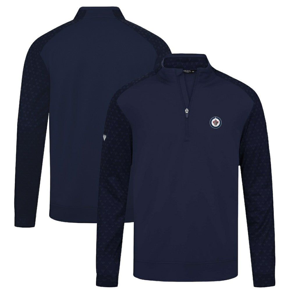 Winnipeg Jets Levelwear Aztec Insignia Core Quarter-Zip Pullover Top - Navy - NHL