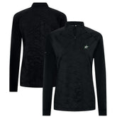 Dallas Stars Levelwear Women's Amethyst Insignia Core Quarter-Zip Jacket - Black - NHL