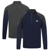 Winnipeg Jets Levelwear Cadet Insignia Core Quarter-Zip Pullover Top - Navy - NHL