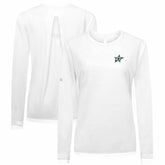 Dallas Stars Levelwear Women's Sequoia Primary Logo Long Sleeve T-Shirt - White - NHL