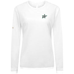 Dallas Stars Levelwear Women's Sequoia Primary Logo Long Sleeve T-Shirt - White - NHL