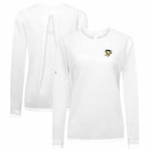 Pittsburgh Penguins Levelwear Women's Sequoia Primary Logo Long Sleeve T-Shirt - White - NHL