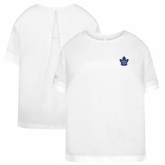 Toronto Maple Leafs Levelwear Women's Tulip Primary Logo T-Shirt - White - NHL