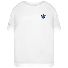 Toronto Maple Leafs Levelwear Women's Tulip Primary Logo T-Shirt - White - NHL