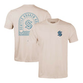 Seattle Kraken Levelwear Richmond Stained Glass T-Shirt - Khaki - NHL