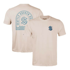 Seattle Kraken Levelwear Richmond Stained Glass T-Shirt - Khaki - NHL