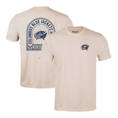 Columbus Blue Jackets Levelwear Richmond Stained Glass T-Shirt - Khaki - NHL