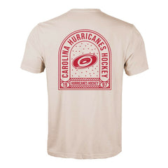 Carolina Hurricanes Levelwear Richmond Stained Glass T-Shirt - Khaki - NHL