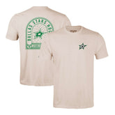 Dallas Stars Levelwear Richmond Stained Glass T-Shirt - Khaki - NHL
