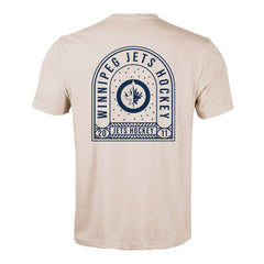 Winnipeg Jets Levelwear Richmond Stained Glass T-Shirt - Khaki - NHL