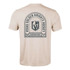 Vegas Golden Knights Levelwear Richmond Stained Glass T-Shirt - Khaki - NHL