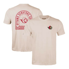 Ottawa Senators Levelwear Richmond Stained Glass T-Shirt - Khaki - NHL