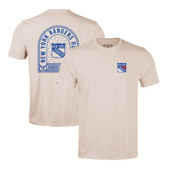 New York Rangers Levelwear Richmond Stained Glass T-Shirt - Khaki - NHL