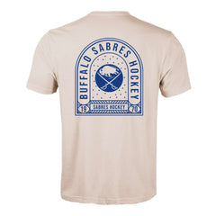 Buffalo Sabres Levelwear Richmond Stained Glass T-Shirt - Khaki - NHL