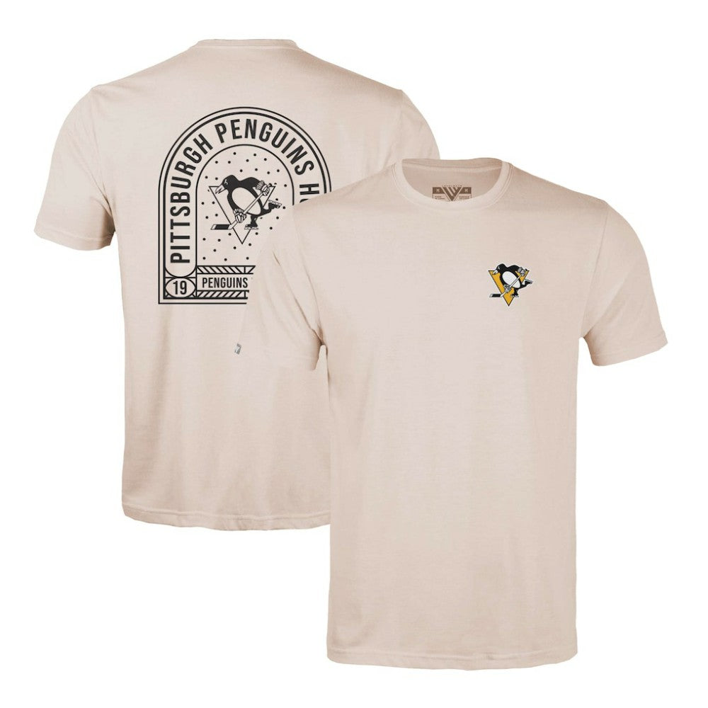 Pittsburgh Penguins Levelwear Richmond Stained Glass T-Shirt - Khaki - NHL
