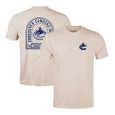 Vancouver Canucks Levelwear Richmond Stained Glass T-Shirt - Khaki - NHL