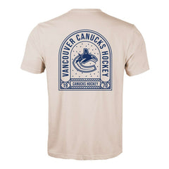 Vancouver Canucks Levelwear Richmond Stained Glass T-Shirt - Khaki - NHL