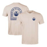 Edmonton Oilers Levelwear Richmond Stained Glass T-Shirt - Khaki - NHL