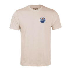 Edmonton Oilers Levelwear Richmond Stained Glass T-Shirt - Khaki - NHL