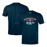 Edmonton Oilers Levelwear Richmond Ice Wall T-Shirt - Navy - NHL