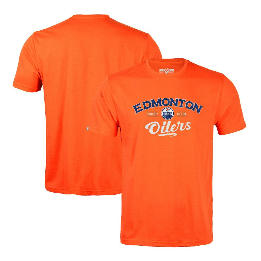 Edmonton Oilers Levelwear Richmond Ice Wall T-Shirt - Orange - NHL