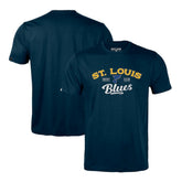 St. Louis Blues Levelwear Richmond Ice Wall T-Shirt - Navy - NHL
