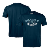 Seattle Kraken Levelwear Richmond Ice Wall T-Shirt - Deep Sea Blue - NHL