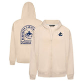 Vancouver Canucks Levelwear Uphill Stained Glass Full-Zip Hoodie Jacket - Khaki - NHL