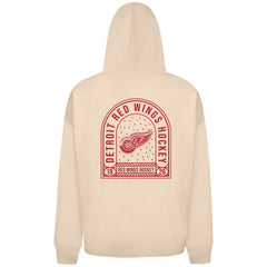 Detroit Red Wings Levelwear Uphill Stained Glass Full-Zip Hoodie Jacket - Khaki - NHL