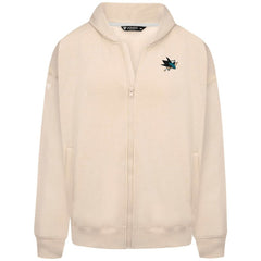 San Jose Sharks Levelwear Uphill Stained Glass Full-Zip Hoodie Jacket - Khaki - NHL