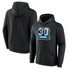 Carolina Panthers 30th Anniversary Pullover Hoodie Black | NFL