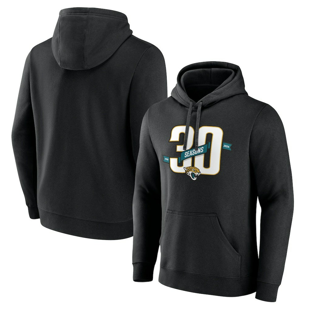 Jacksonville Jaguars 30th Anniversary Pullover Hoodie Black | NFL