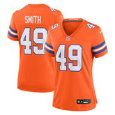 Dennis Smith Denver Broncos Women's Mile High Collection 1977 Throwback Retired Player Game Jersey Orange | Nike for Sale