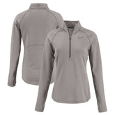 Atlanta Braves Cutter & Buck Women's Peshastin Eco Fleece Recycled Raglan Half-Zip Top - MLB