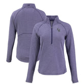 Colorado Rockies Cutter & Buck Women's Peshastin Eco Fleece Recycled Raglan Half-Zip Top - MLB