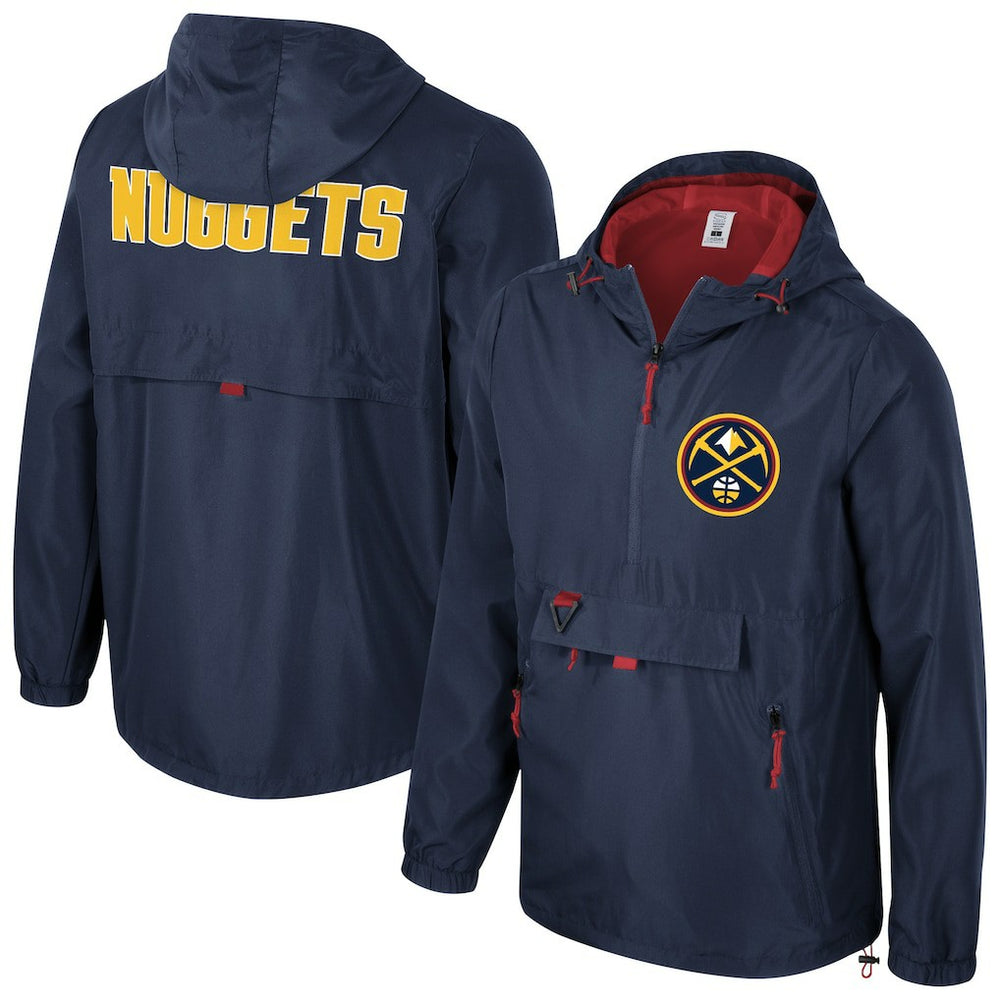Denver Nuggets Stadium Essentials Unisex Compete Quarter-Zip Windbreaker Jacket Navy - NBA