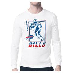 Buffalo Bills Starter Player Grid Graphic Long Sleeve T-Shirt White | NFL
